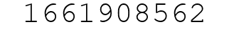 Number 1661908562.
