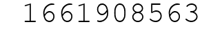 Number 1661908563.