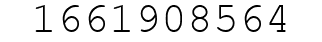 Number 1661908564.