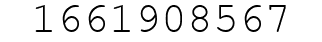 Number 1661908567.
