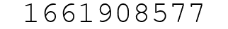 Number 1661908577.