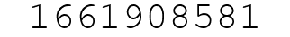 Number 1661908581.