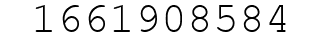 Number 1661908584.