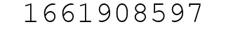 Number 1661908597.