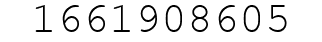 Number 1661908605.