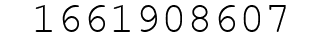 Number 1661908607.