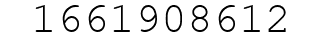 Number 1661908612.