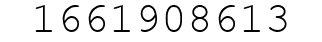 Number 1661908613.