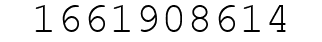 Number 1661908614.