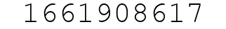 Number 1661908617.