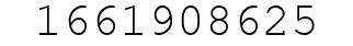 Number 1661908625.