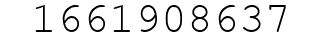 Number 1661908637.