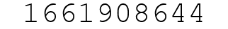 Number 1661908644.