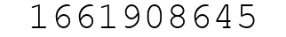 Number 1661908645.