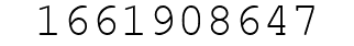 Number 1661908647.