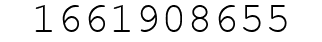 Number 1661908655.
