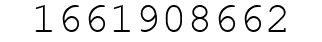 Number 1661908662.