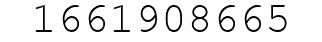 Number 1661908665.
