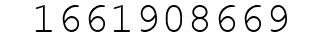 Number 1661908669.