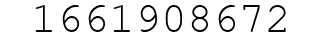 Number 1661908672.
