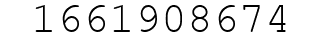 Number 1661908674.