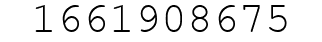 Number 1661908675.
