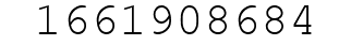 Number 1661908684.