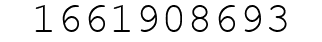 Number 1661908693.