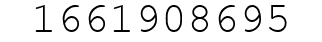 Number 1661908695.