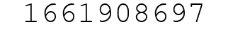 Number 1661908697.