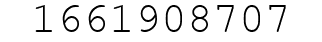 Number 1661908707.