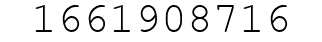 Number 1661908716.