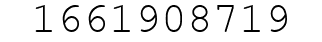 Number 1661908719.