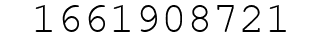 Number 1661908721.