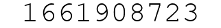 Number 1661908723.