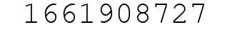 Number 1661908727.