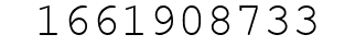 Number 1661908733.