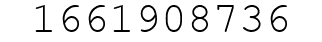Number 1661908736.