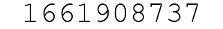 Number 1661908737.