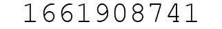 Number 1661908741.
