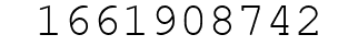 Number 1661908742.