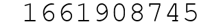 Number 1661908745.