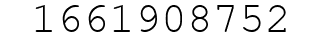 Number 1661908752.