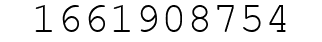 Number 1661908754.
