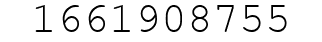 Number 1661908755.