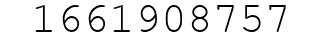 Number 1661908757.