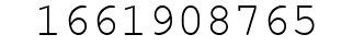 Number 1661908765.
