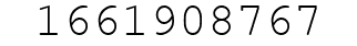 Number 1661908767.