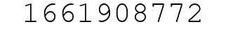 Number 1661908772.