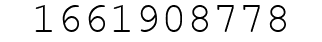 Number 1661908778.